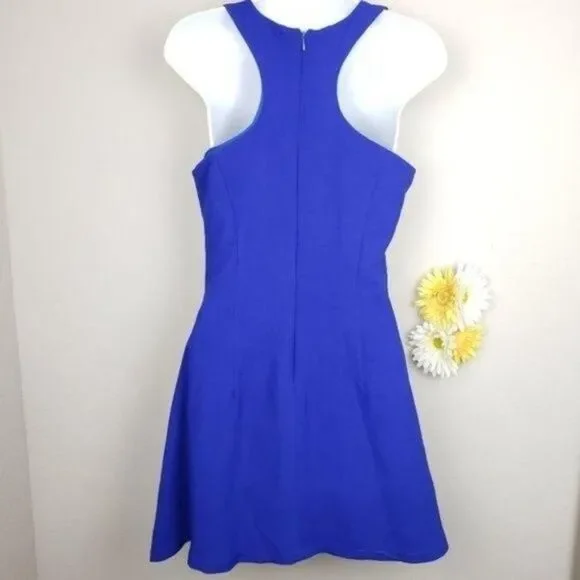 Akira Chicago royal blue halter mini dress size medium - Picture 13 of 14